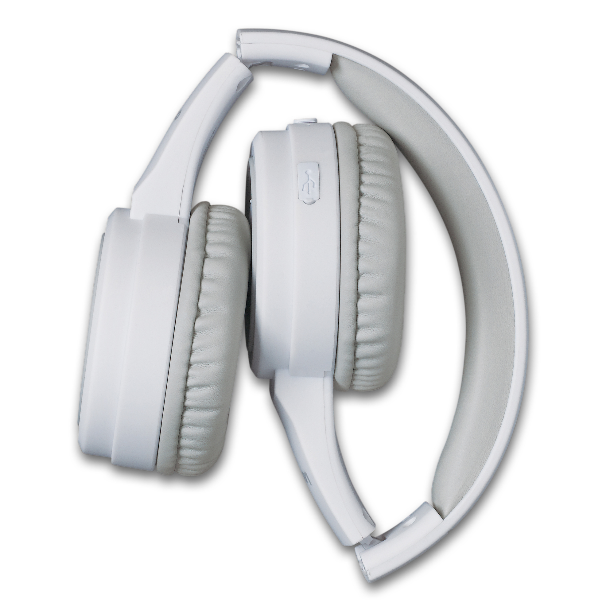 Bluetooth LENCO HPB-330WH - Bluetooth -, Headphone Weiß Spritzwassergeschützt On-ear