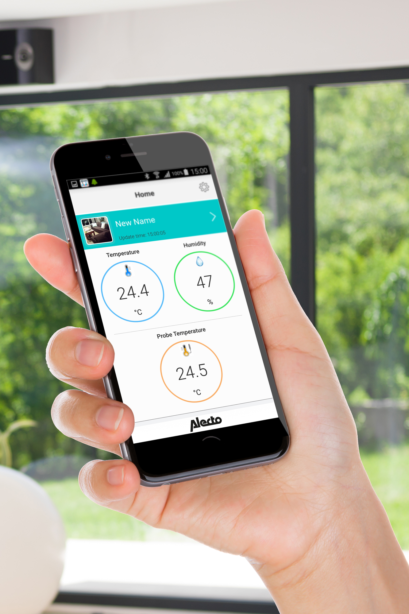 ALECTO OT-03 mit App - - Thermo-/Hygrometer Wetterstation