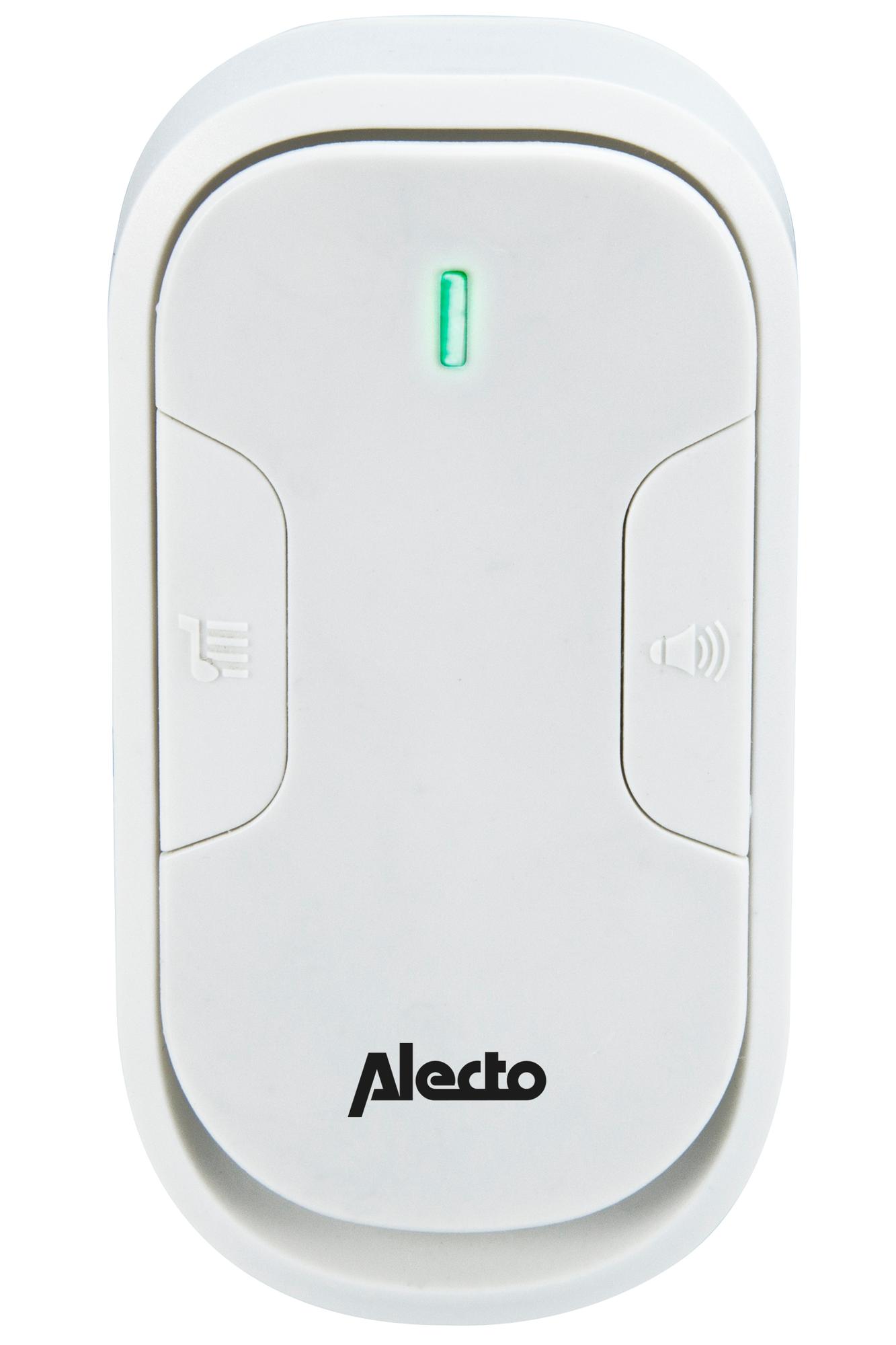 ALECTO DVC-25 - zusätzliche Türklingel die - DVC-1000 Funktürklingel Steckdose, Weiß für für