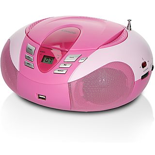 LENCO SCD-37 USB Pink Radio Roze