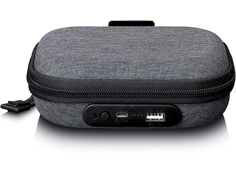 LENCO PBC-20GY - Tasche mit integrierter Powerbank 2200 Grau