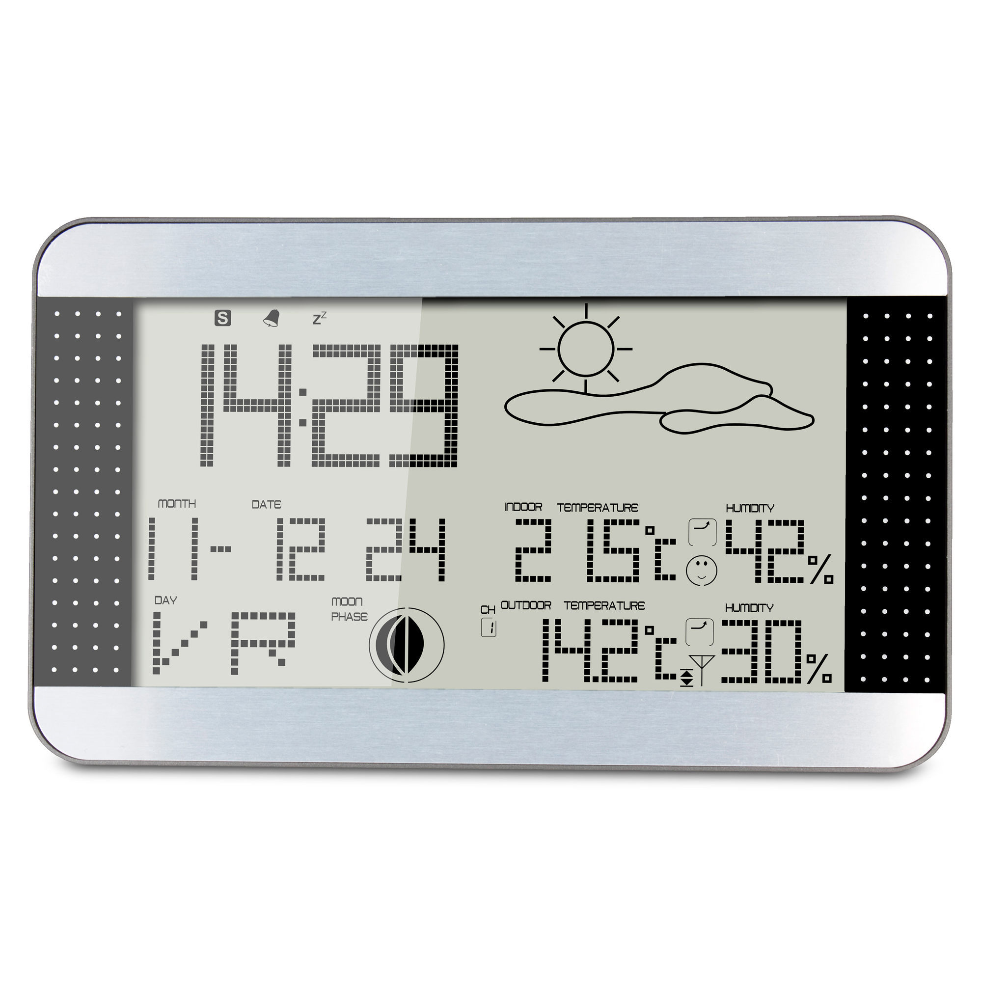 WS-1700 ALECTO - Wetterstation - - Luftfeuchtigkeitsanzeige und Temperatur