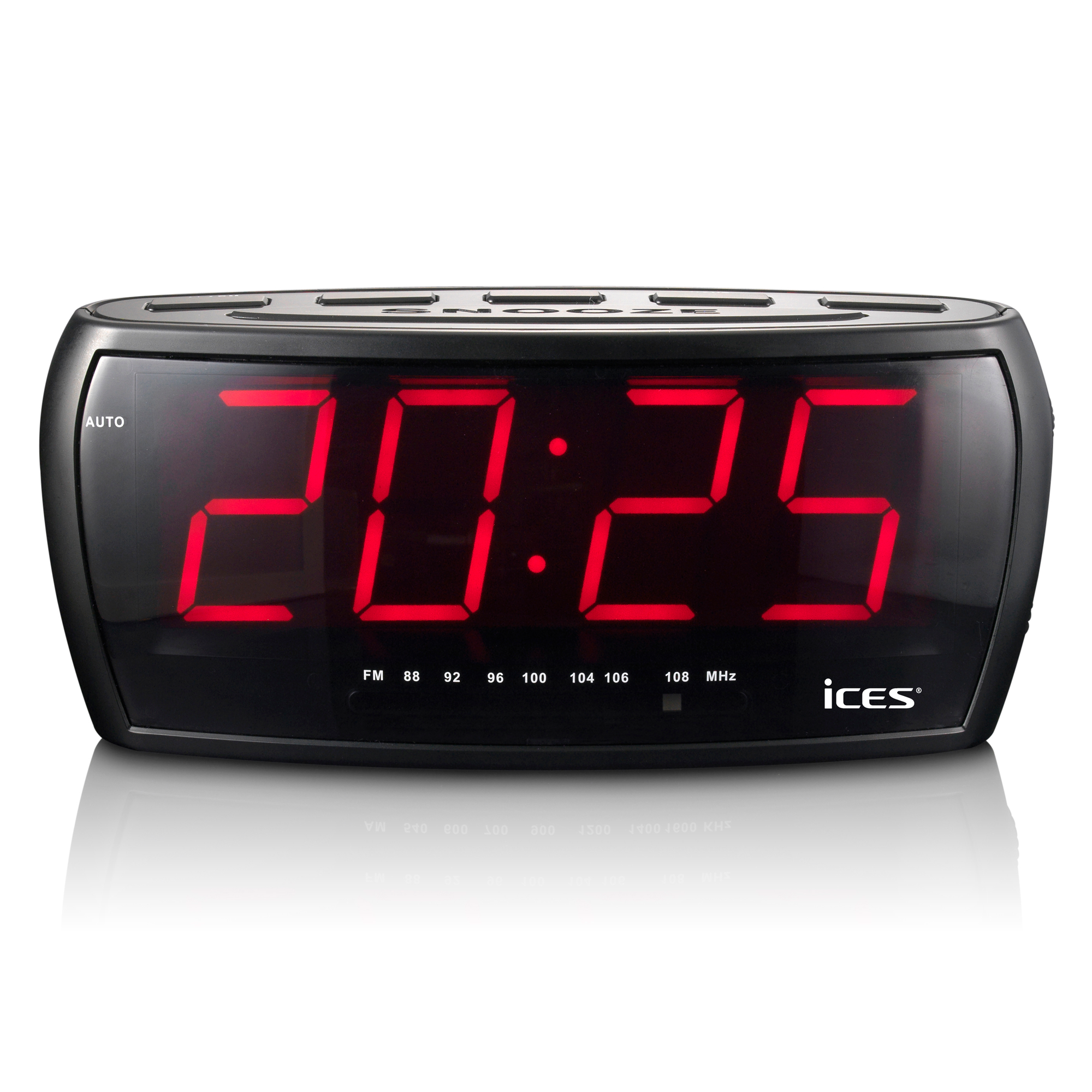 ICES ICR-230-1 Radio, PLL FM, Tuner, Schwarz