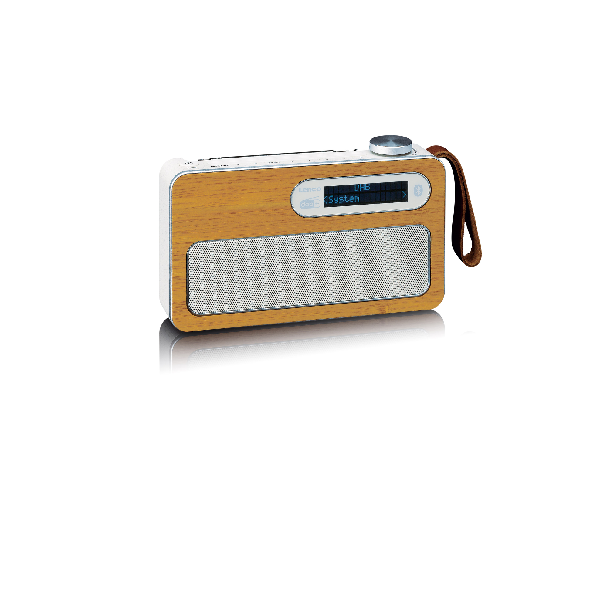 LENCO PDR-040EF Radio, DAB+, FM, Grau-Weiß Bluetooth