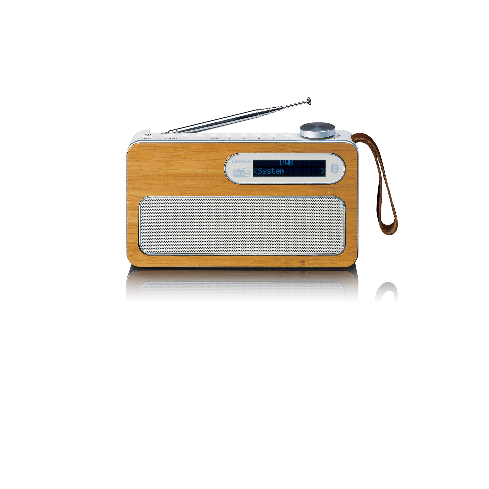 LENCO PDR-040EF Radio, DAB+, FM, Grau-Weiß Bluetooth