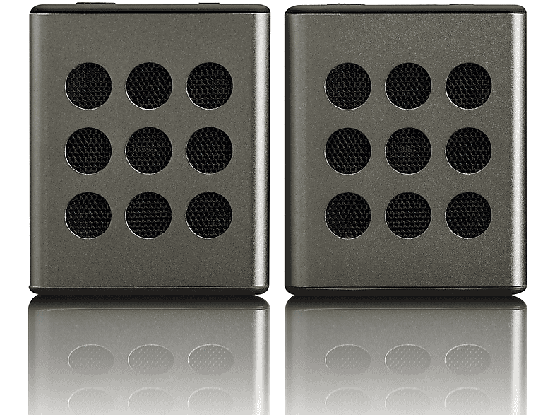 LENCO BTP-200BK Bluetooth Schwarz-Silber Aktiv, Lautsprecher