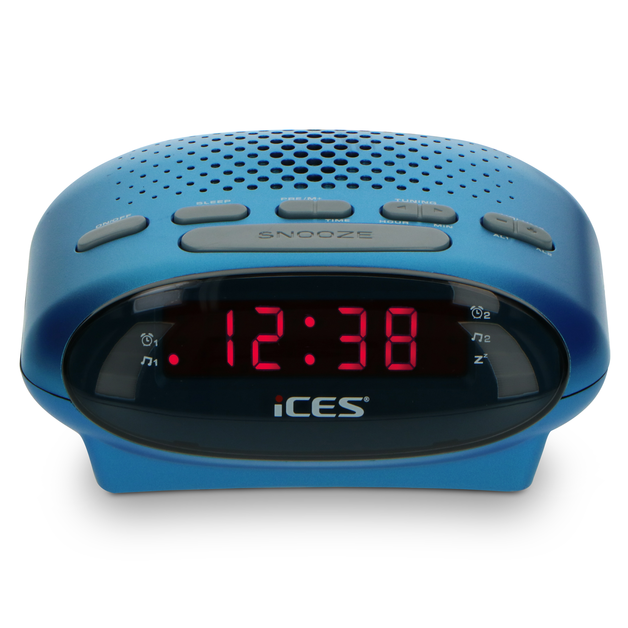 FM, ICR-210 PLL Blue Blau UKW Radiowecker, ICES Tuner,