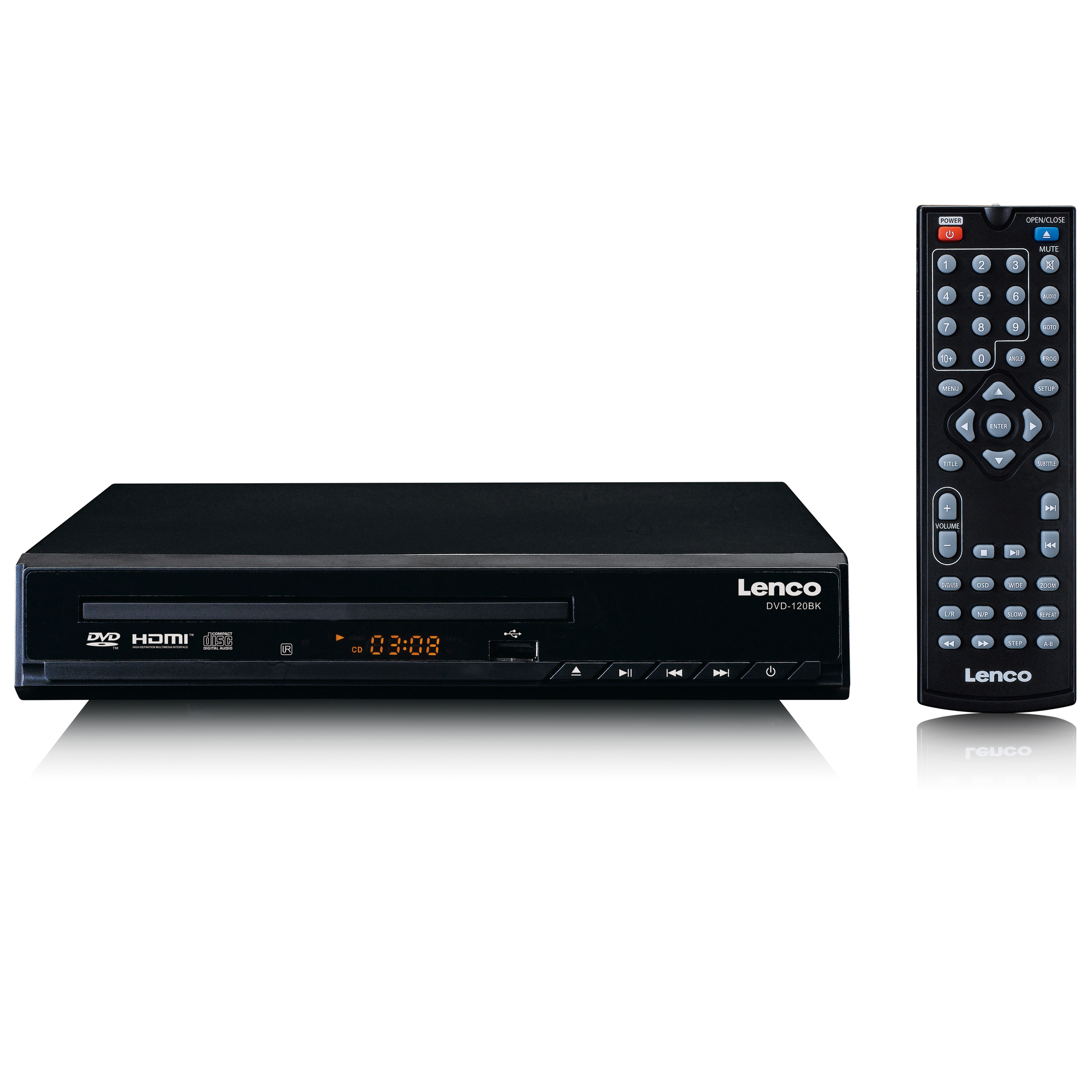 LENCO DVD-120BK DVD-Player Schwarz