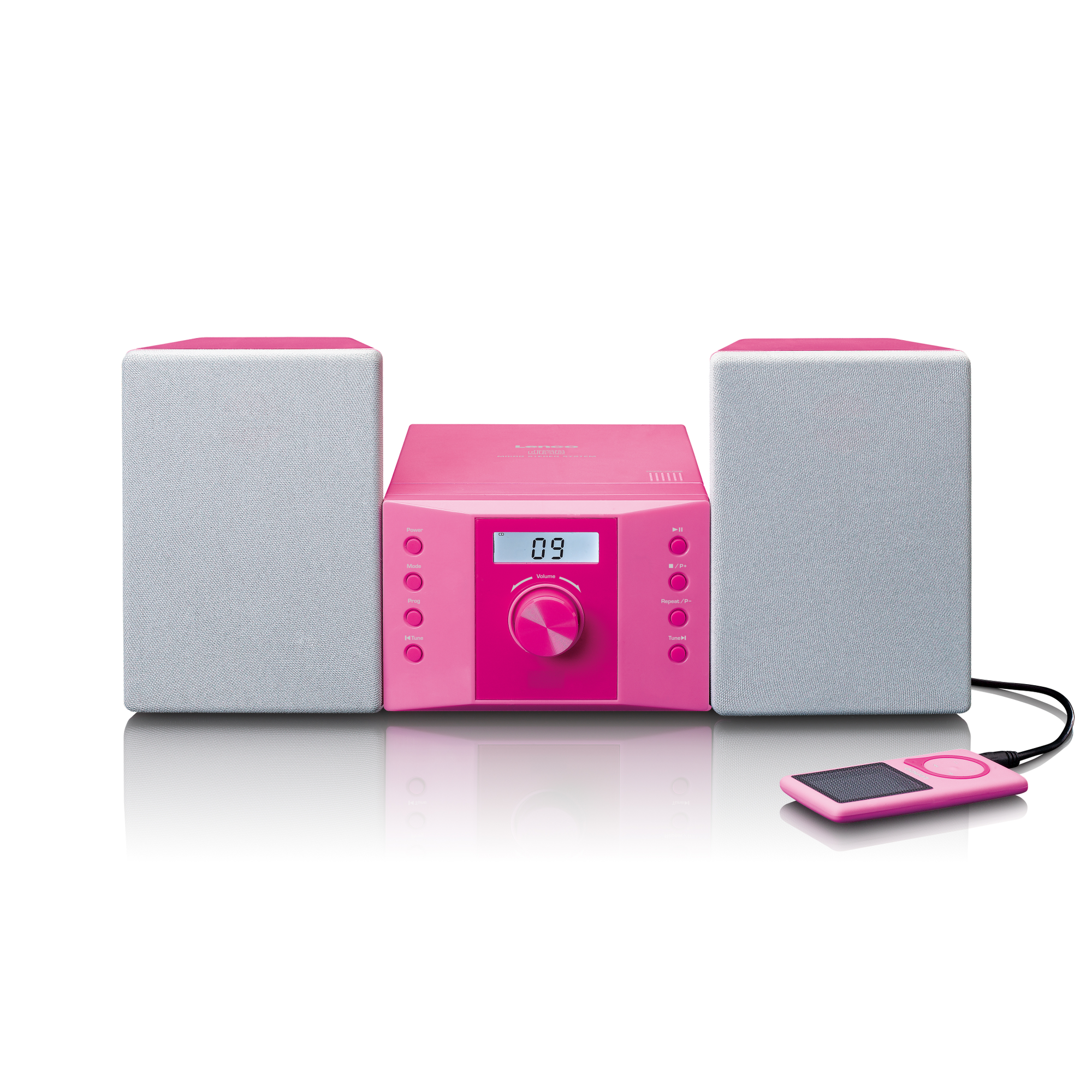 LENCO MC-013PK Radio, FM, FM, Pink