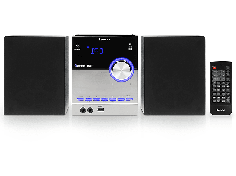 LENCO MC-150 Radio, DAB+,FM, DAB+, FM, Bluetooth, Schwarz