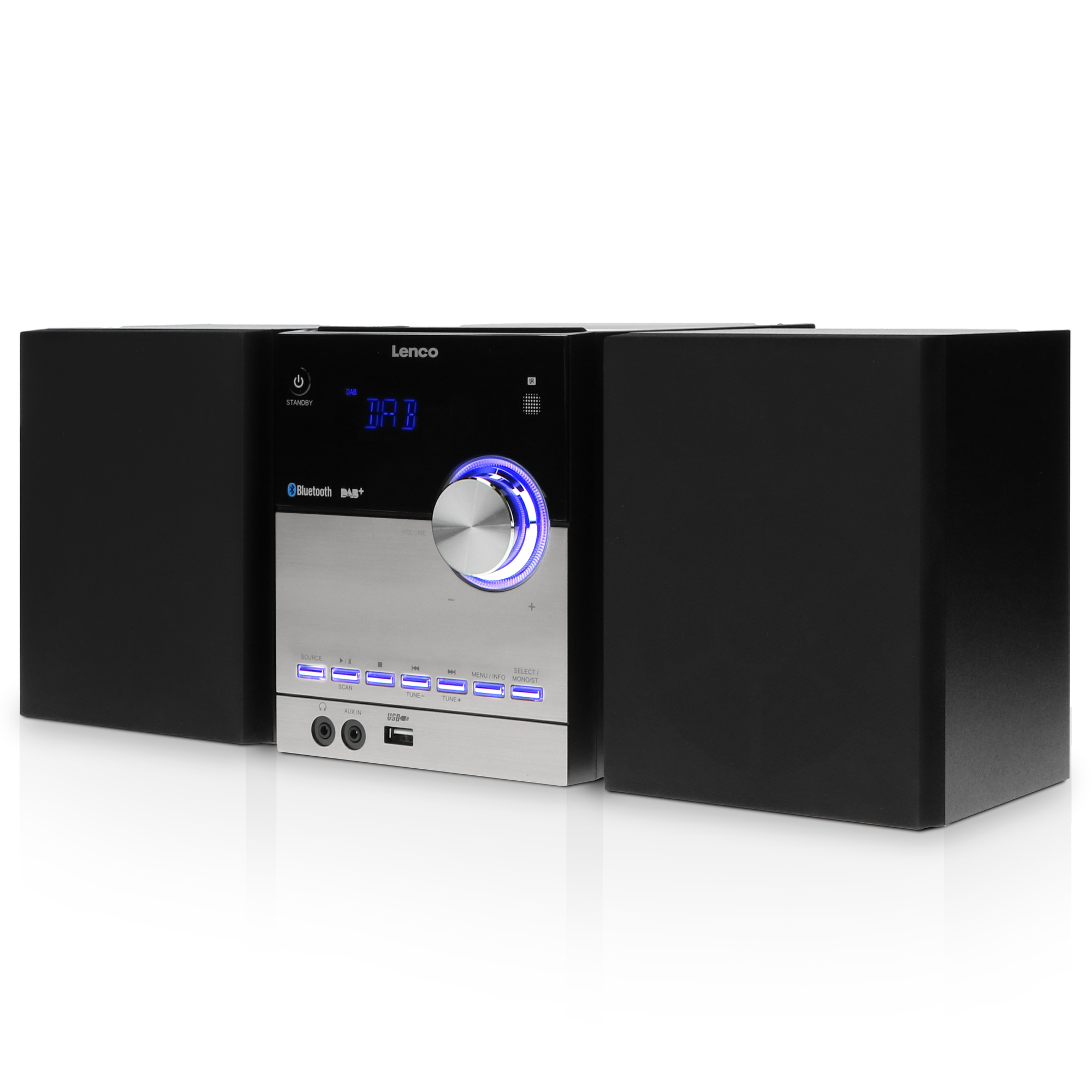 LENCO MC-150 Radio, DAB+,FM, DAB+, Schwarz Bluetooth, FM