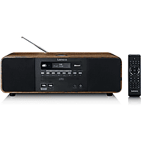 MediaMarkt LENCO DAR-051WD Stereo DAB+/ FM radio, CD, 2 USB, Bluetooth®, QI en afstandsbedienung Hout aanbieding