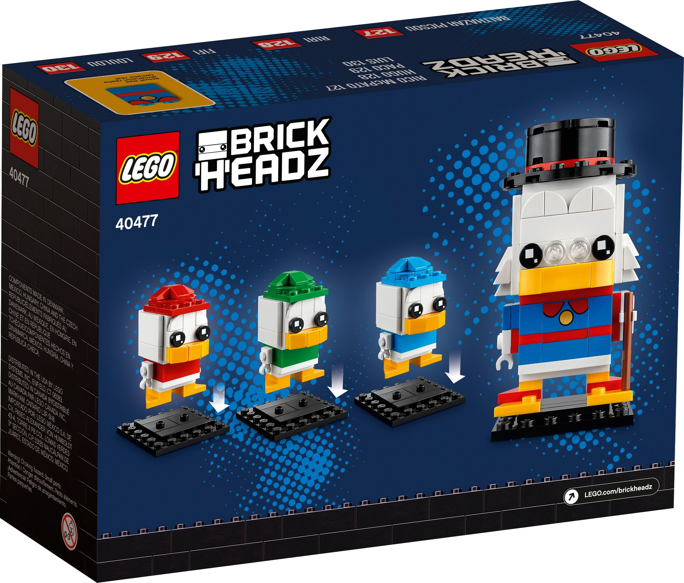 LEGO 40477 Dagobert Duck, Tick, Trick & Track Bausatz