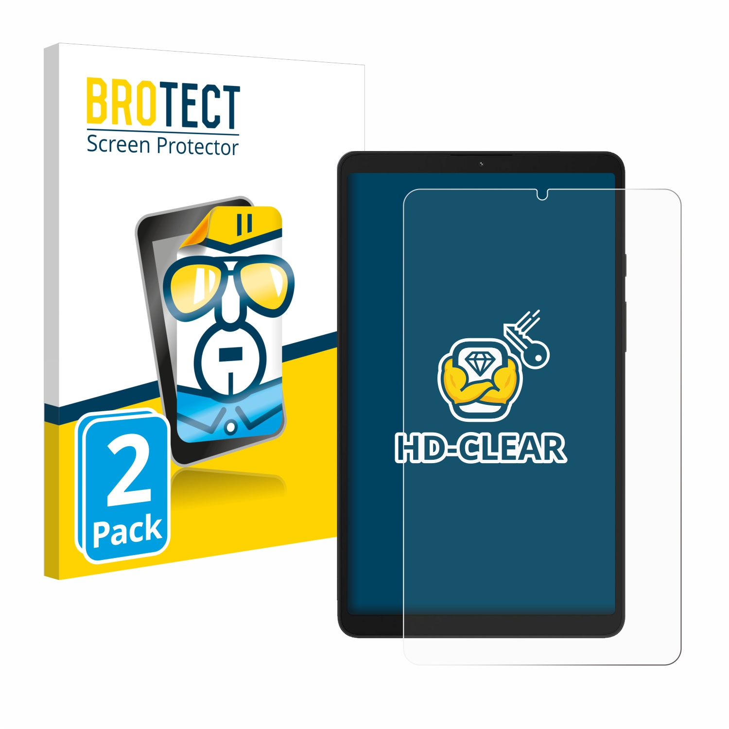 WiFi) BROTECT klare A9 Samsung Schutzfolie(für Galaxy Tab 2x