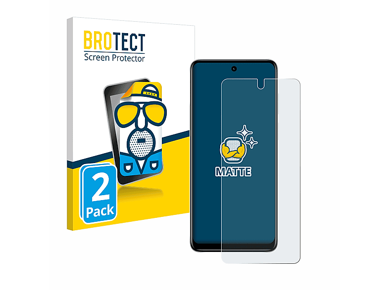BROTECT 2x matte Schutzfolie(für Motorola Moto E32s)