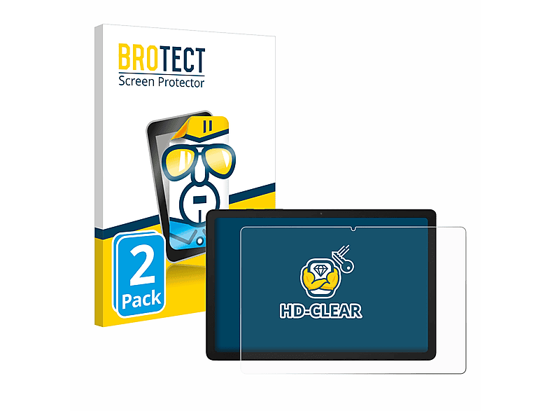 BROTECT 2x klare Schutzfolie(für Samsung Galaxy Tab A9 Plus WiFi)