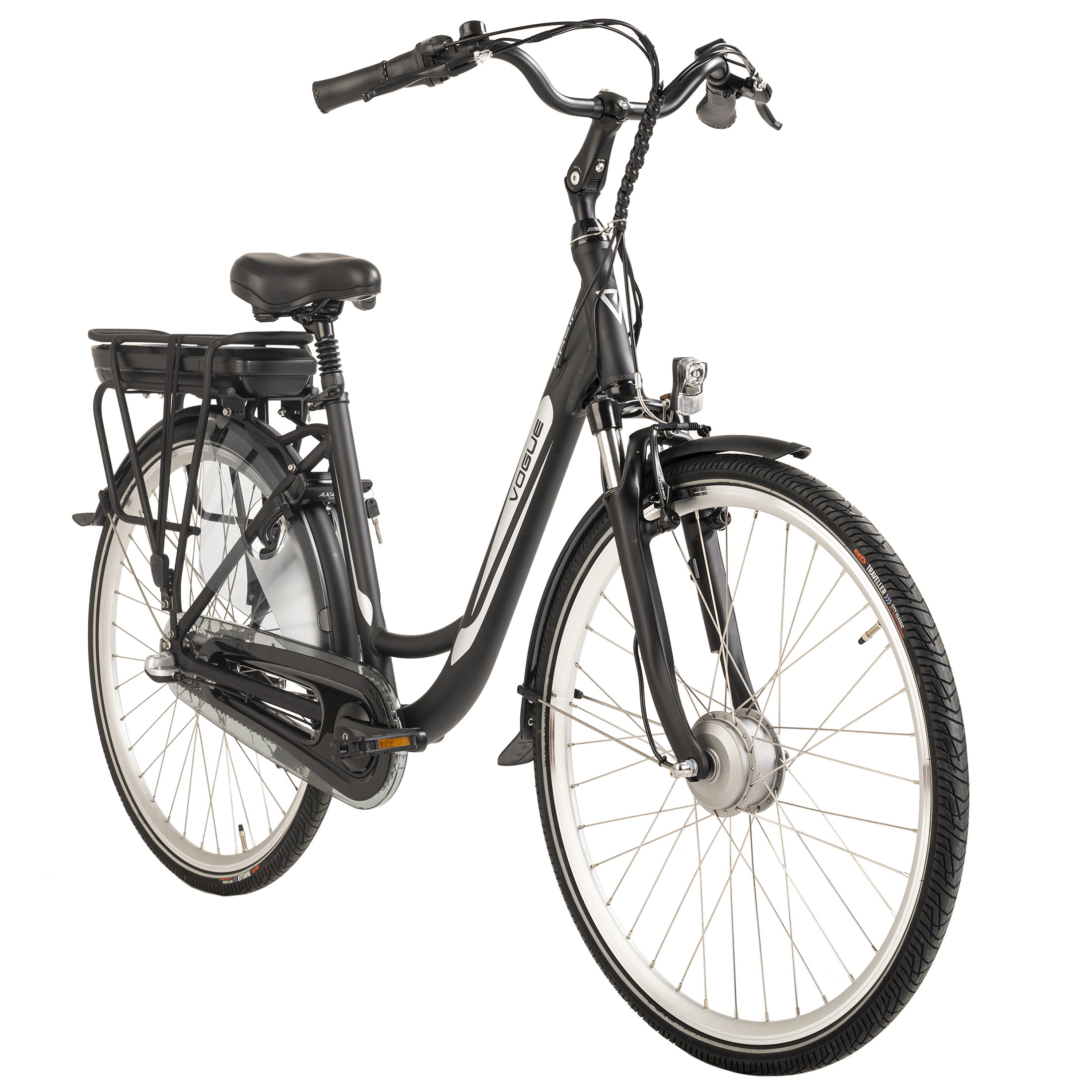 VOGUE Basic Citybike (Laufradgröße: 28 Zoll, cm, 48 468, Schwarz) Rahmenhöhe: Unisex-Rad