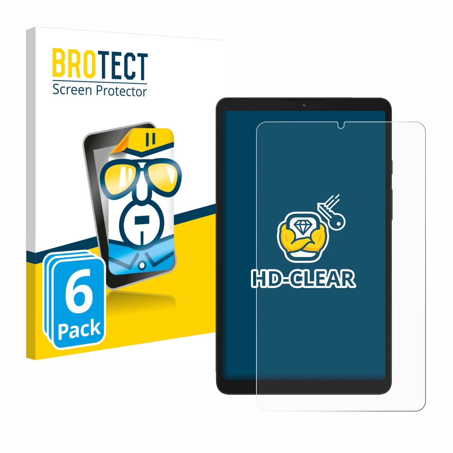BROTECT 6x klare Samsung Tab A9 Schutzfolie(für LTE) Galaxy