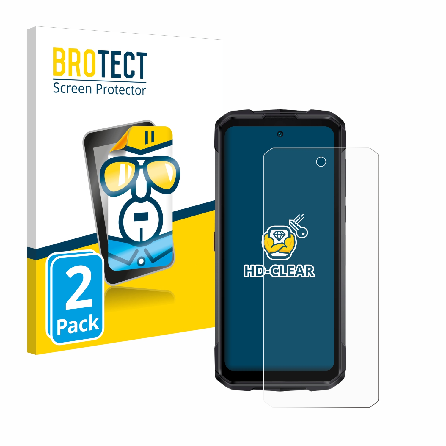 2x Hotwav BROTECT Cyber Pro) X Schutzfolie(für klare