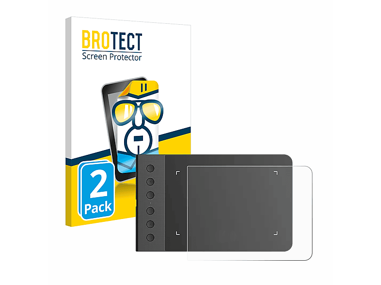BROTECT 2x klare Schutzfolie(für XP-Pen G640S V2 Graphic tablet)
