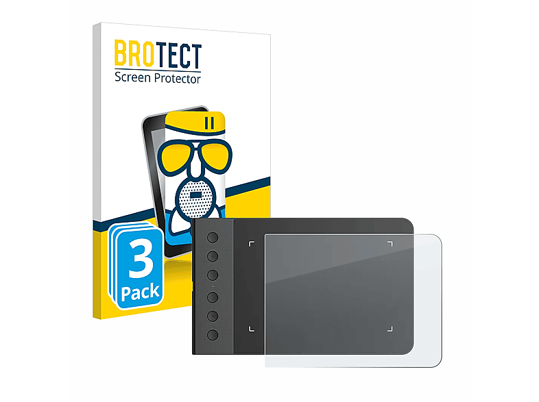 BROTECT 3x Airglass matte Schutzfolie(für XP-Pen G640S V2 Graphic tablet)