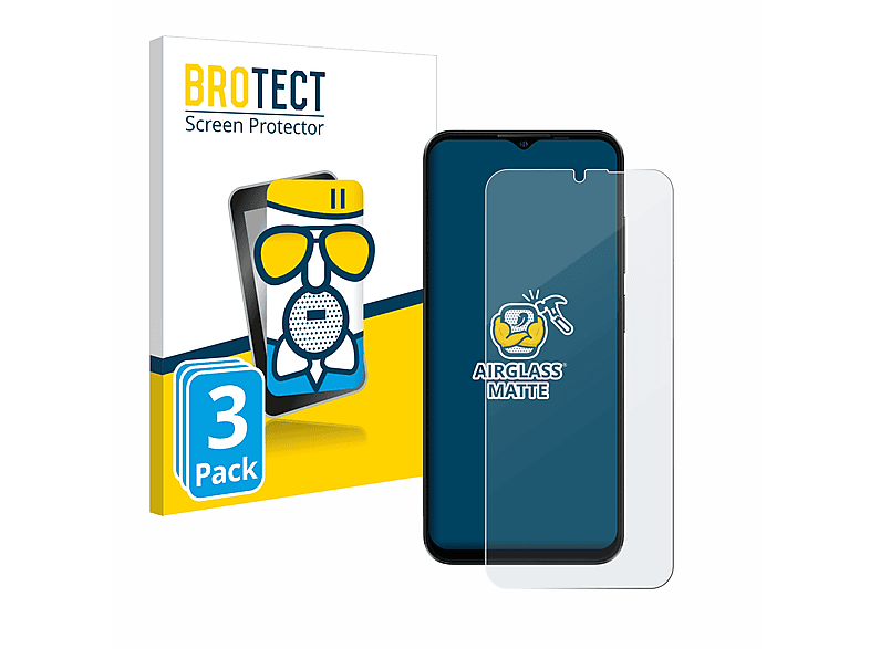 BROTECT 3x Airglass Pro) 16 Ulefone Note Schutzfolie(für matte