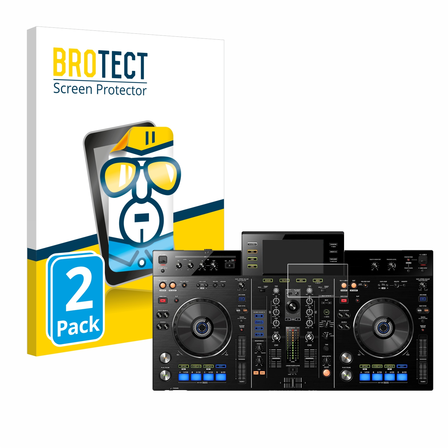 BROTECT 2x klare Schutzfolie(für XDJ-RX) Pioneer