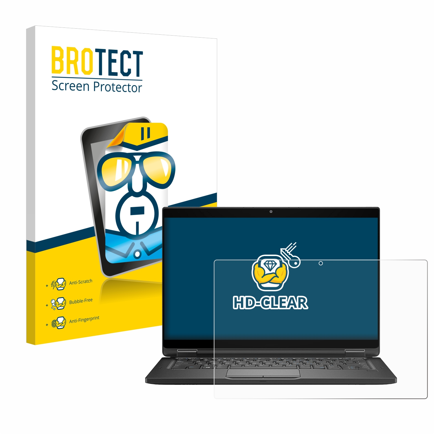 BROTECT klare Schutzfolie(für Dell Latitude Laptop) 7390 2-in-1