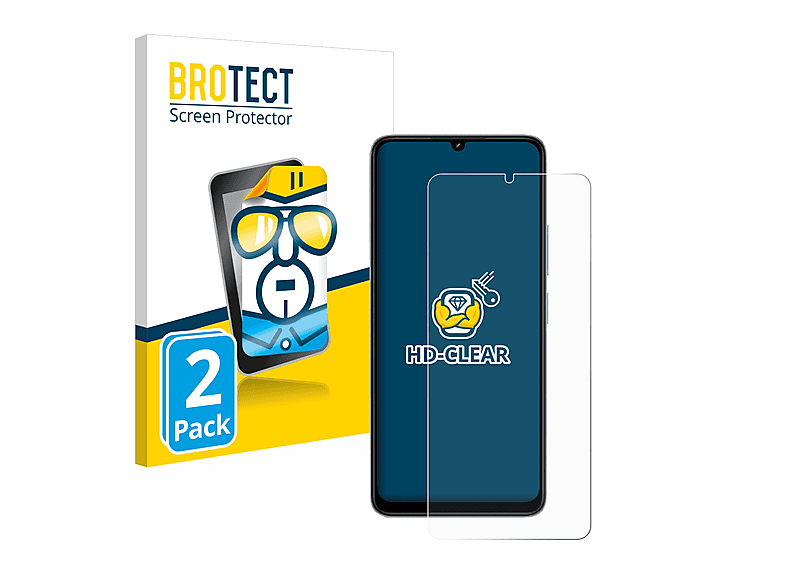 BROTECT 2x klare Schutzfolie(für Xiaomi Redmi 13R) | Displayschutzfolien & Gläser