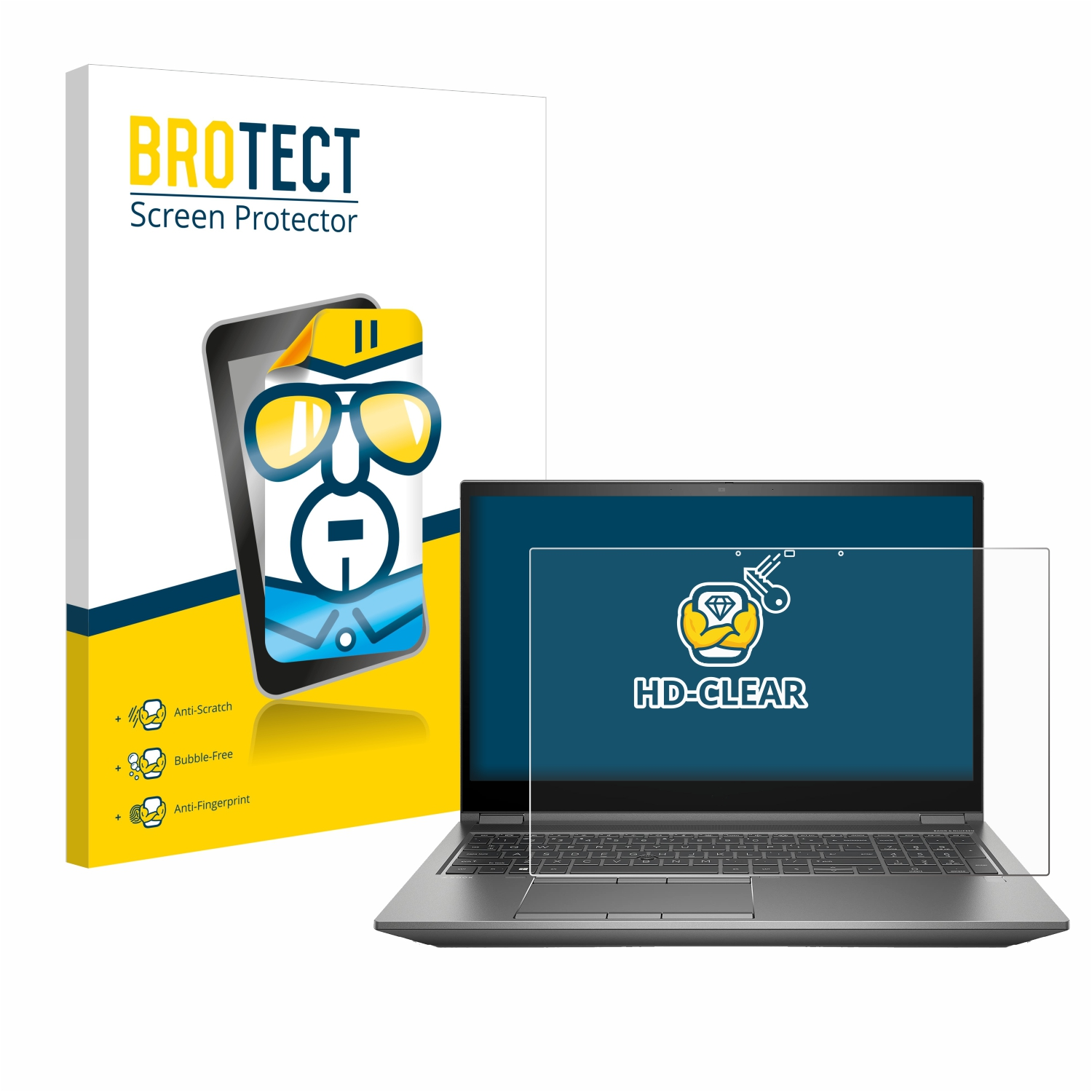 BROTECT klare Schutzfolie(für HP Zbook G7 15 Fury Touch)