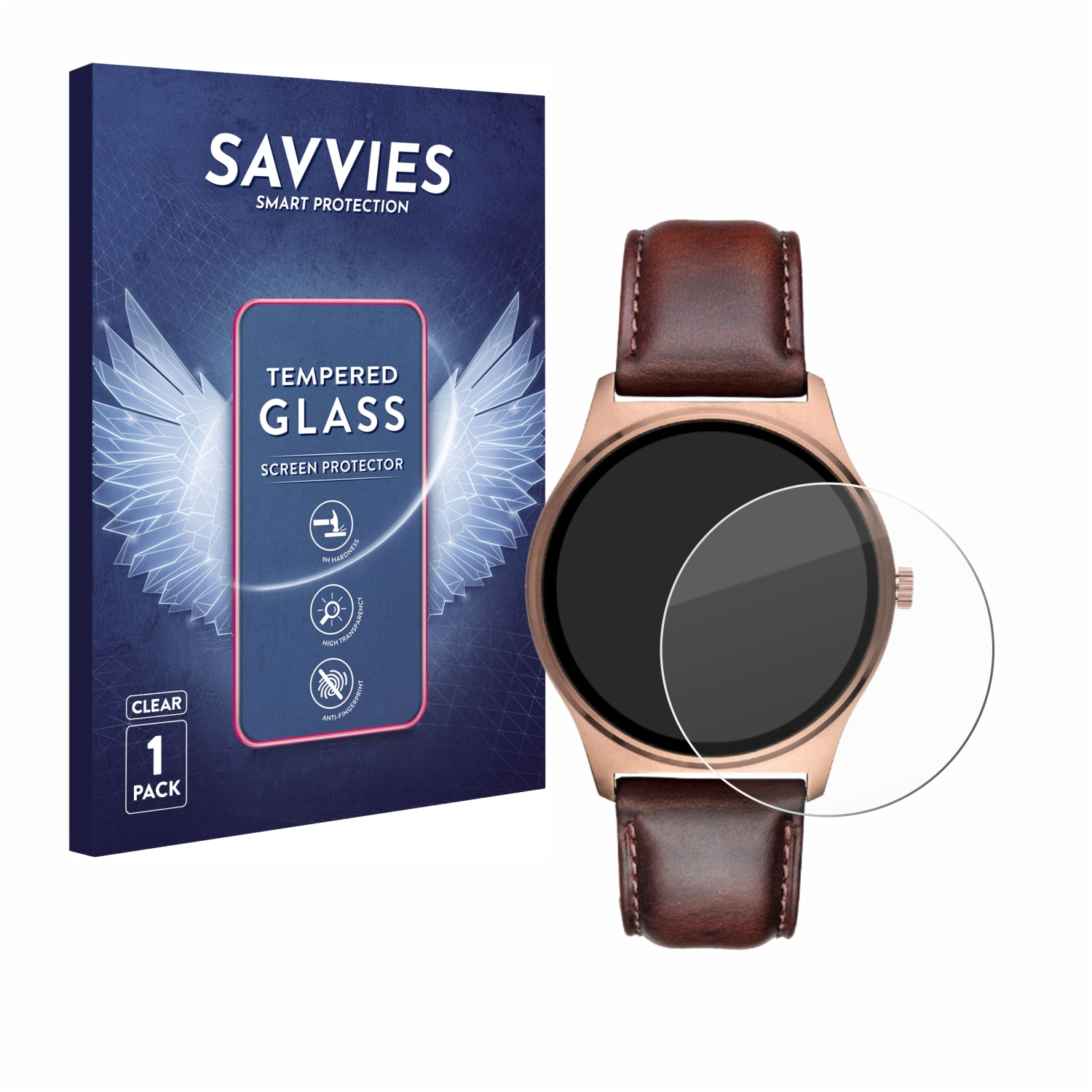 SAVVIES 9H Xcoast XC Schutzglas(für klares QIN Pro)