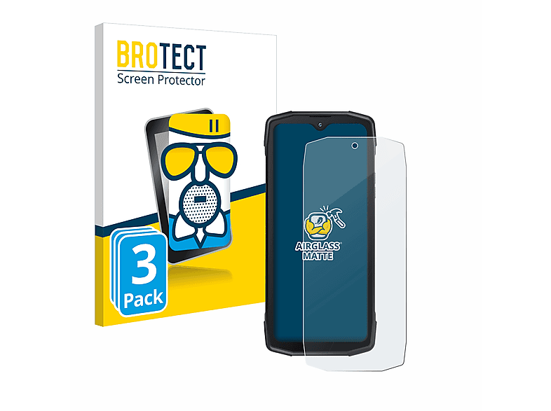 BROTECT 3x Star matte 5G) Kong Schutzfolie(für Cubot King Airglass