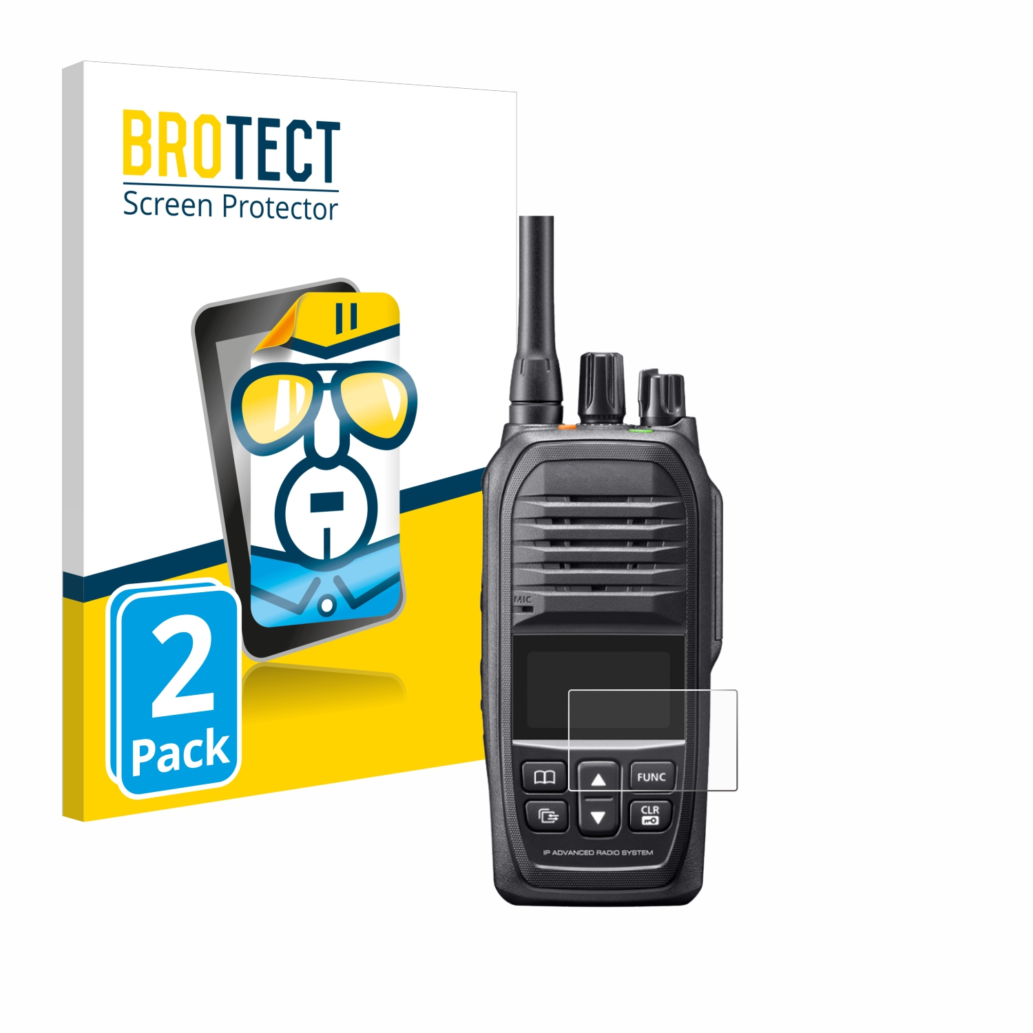 BROTECT 2x klare Icom Schutzfolie(für IP730D)