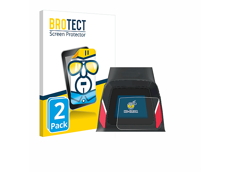BROTECT 2x klare Schutzfolie(für Motocaddy Trolley S1 Electric (2022))