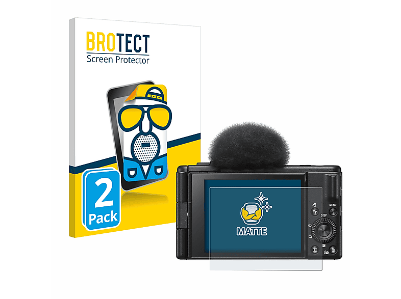 BROTECT 2x matte Schutzfolie(für Sony ZV-1F)