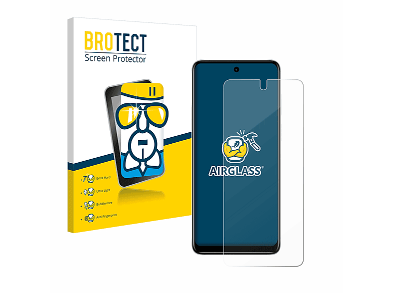 E32s) Motorola klare Schutzfolie(für Airglass Moto BROTECT