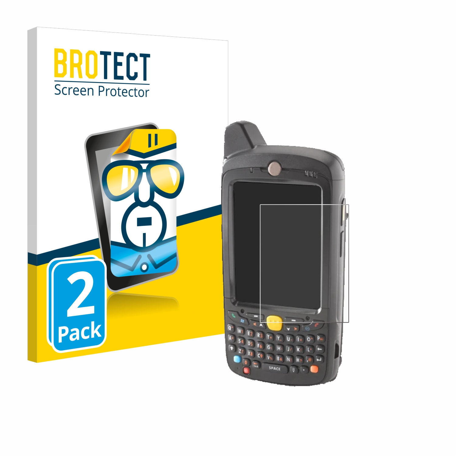 BROTECT MC65) Motorola Schutzfolie(für 2x klare