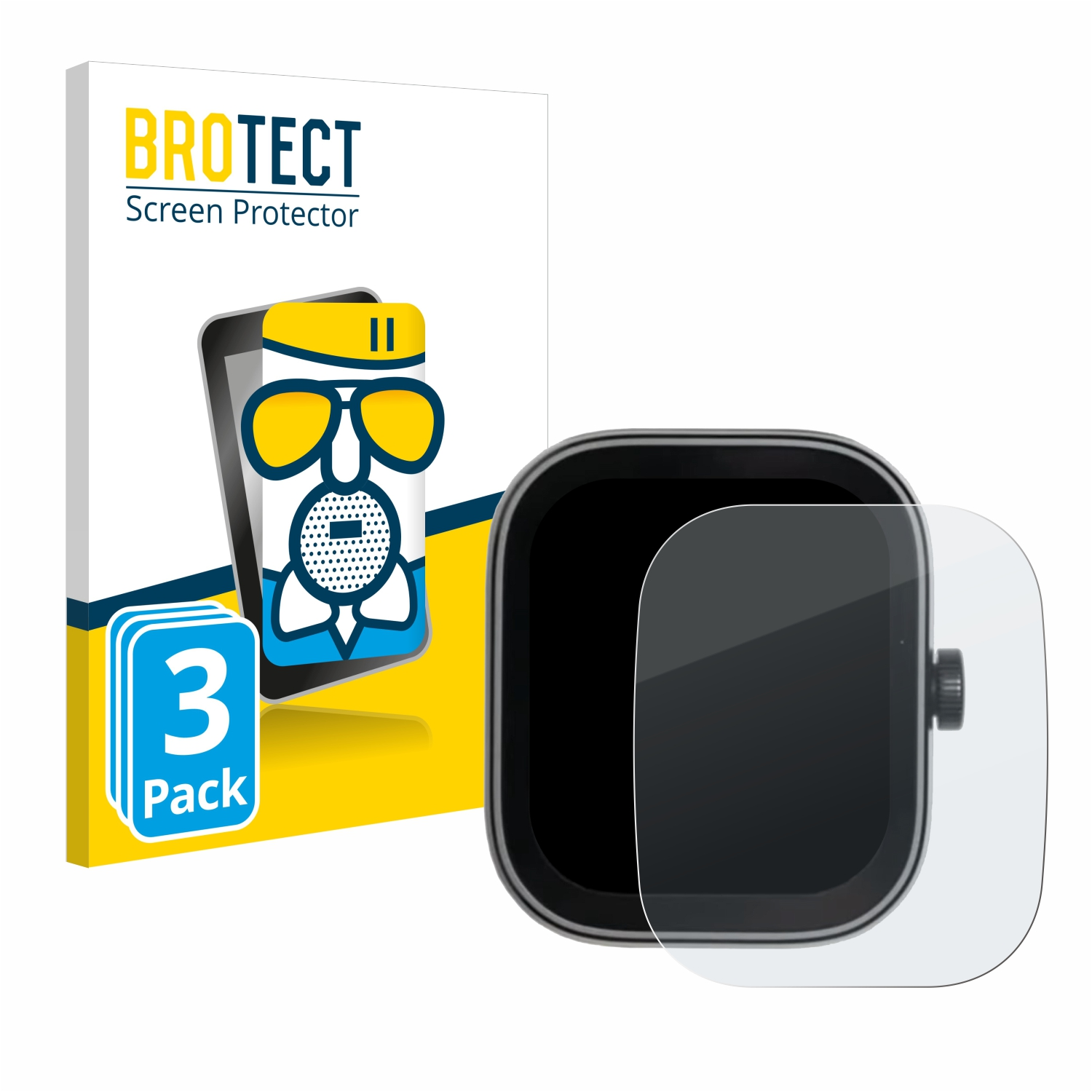 BROTECT 3x Schutzfolie(für Airglass Xiaomi matte Redmi 4) Watch