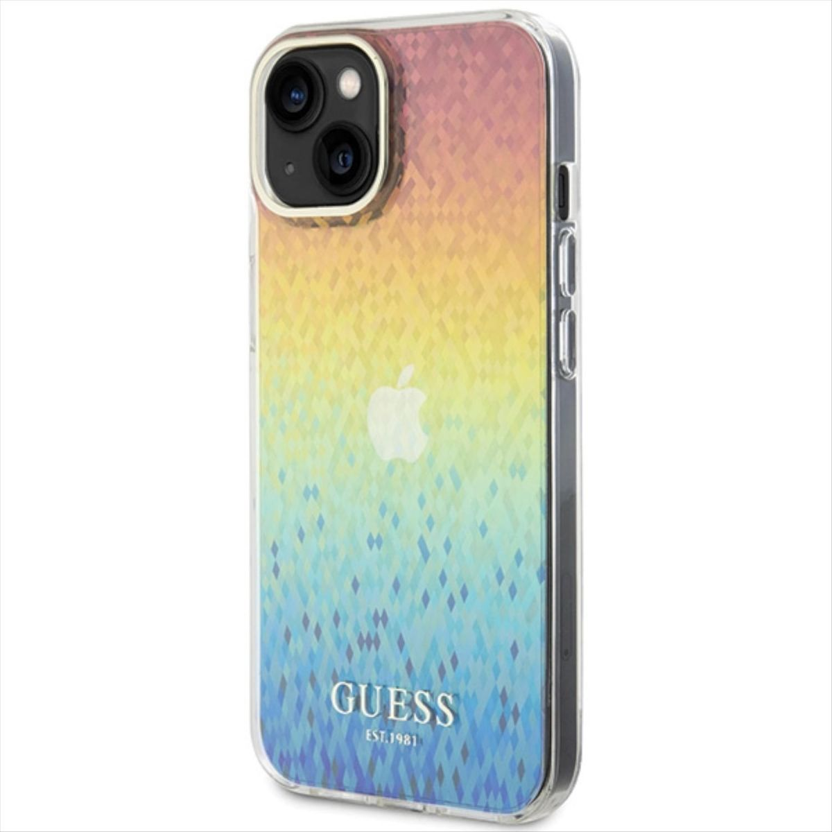 GUESS Mirror Disco iPhone 15, Backcover, Hülle, Design Mehrfarbig Apple