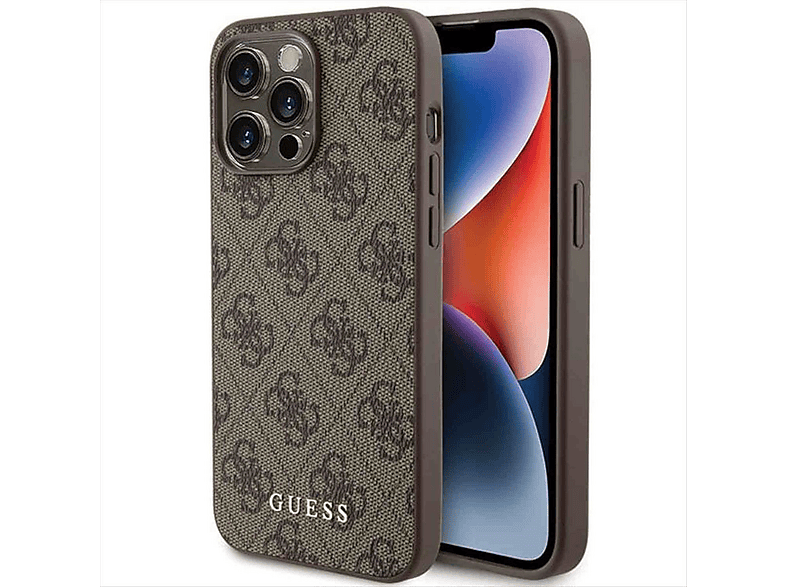 Guess IPhone 16 Pro Hülle - 4G Classic, Braun Mit GUHCP16LG4GFBR - Schützt Mit Stil