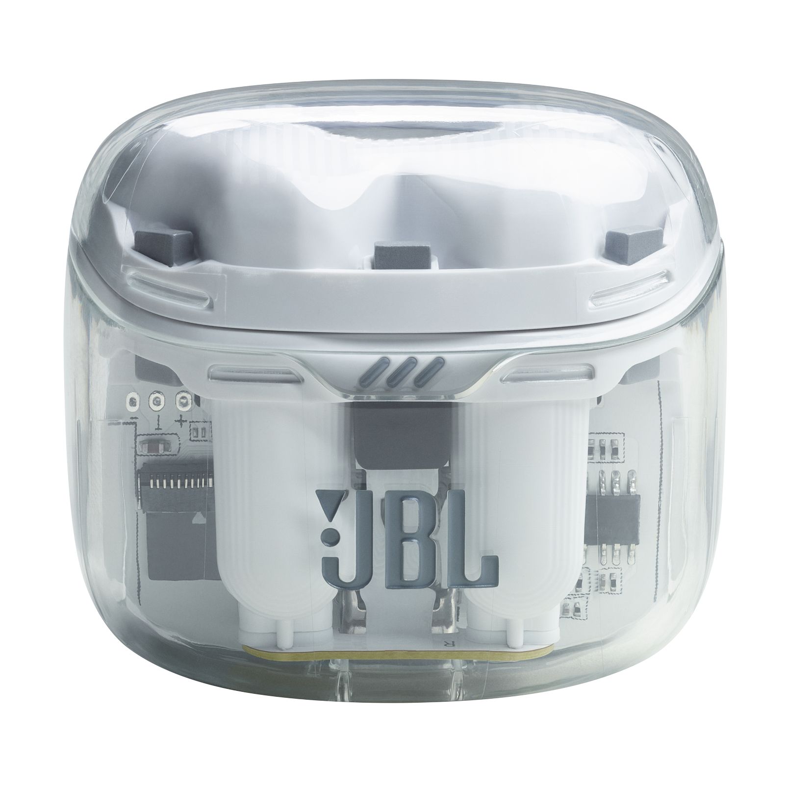 JBL Tune Flex Ghost Edition AURICOLARI WIRELESS, Translucent, Bianco