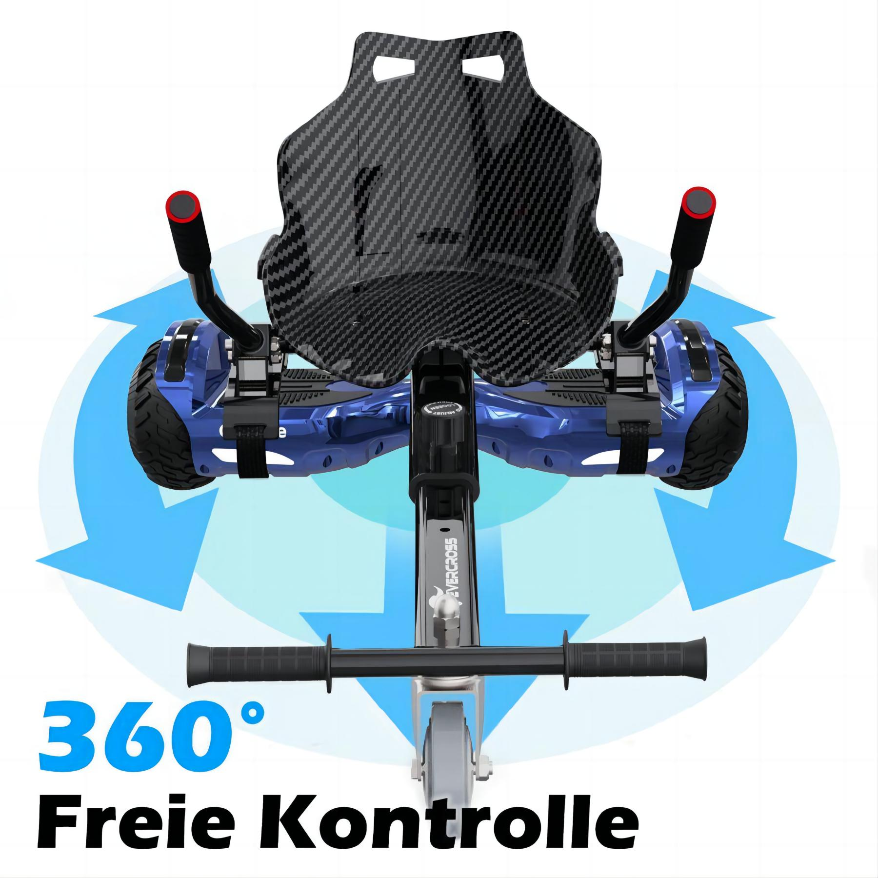 Kohlenschwarz) Z5S GEEKME Board Sitz (6,5 und Blau mit Balance Hoverboard Zoll,