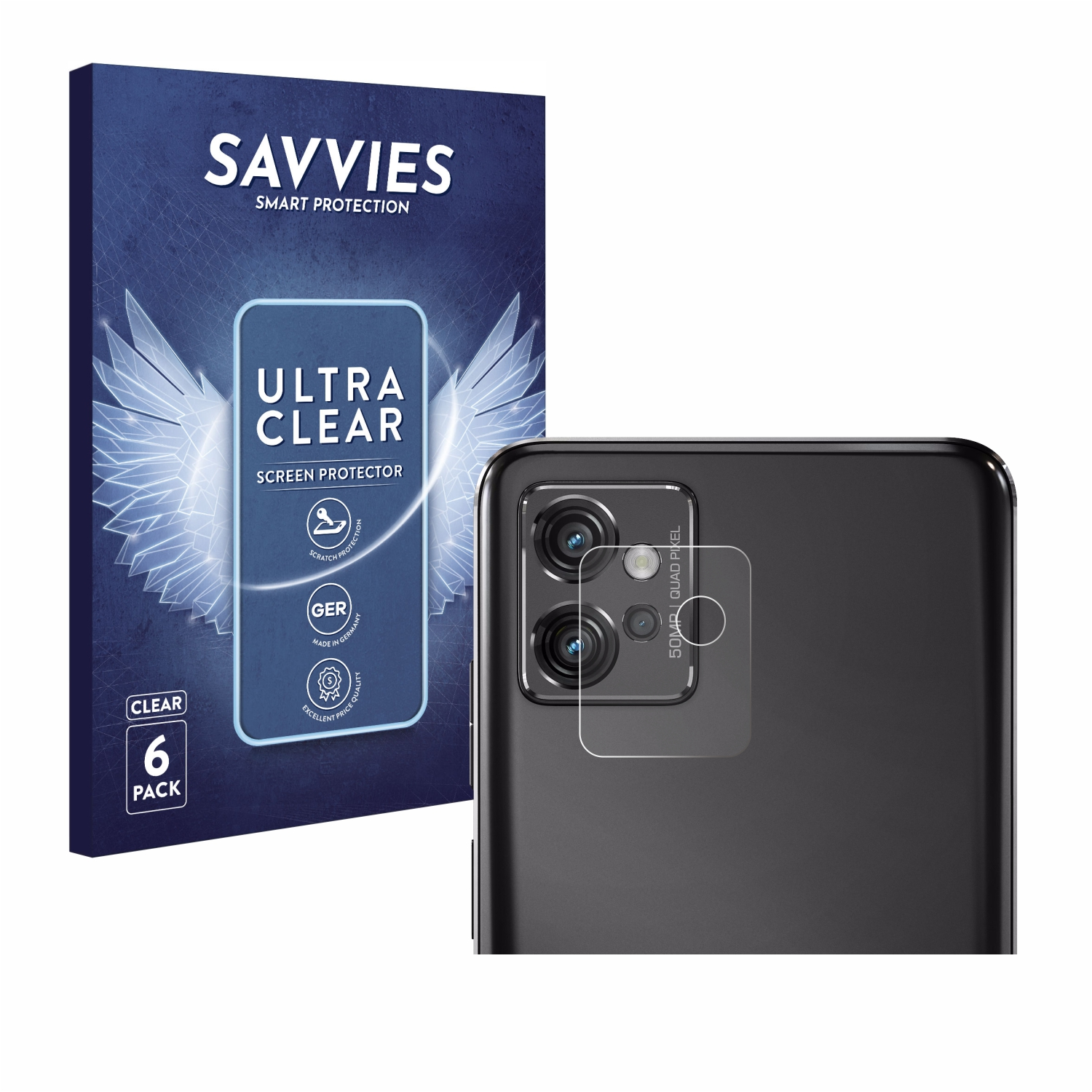 SAVVIES Motorola G32) Moto 6x Schutzfolie(für klare