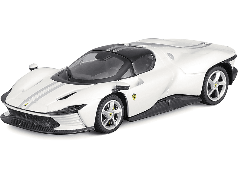 BBURAGO Ferrari Spielzeugauto Daytona (weiß, Edition SP3 1:43) Maßstab Signature