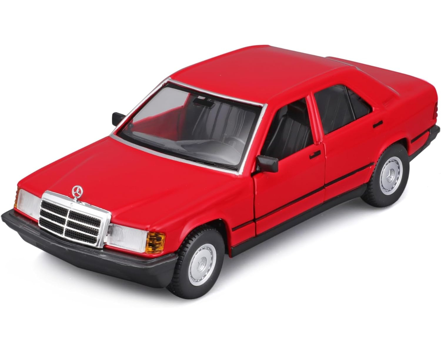 BBURAGO Mercedes 190E (rot, ´87 Maßstab Spielzeugauto 1:24)