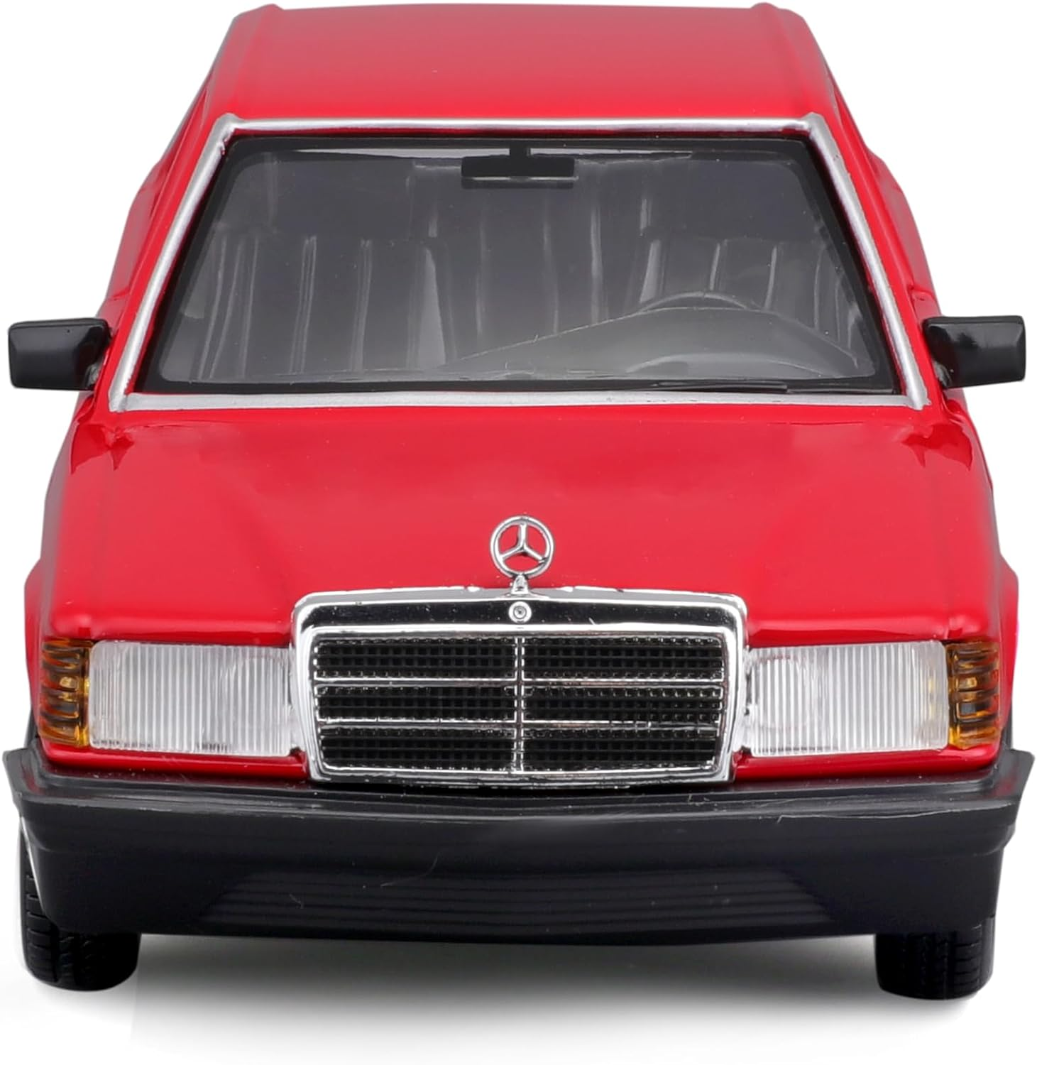 Spielzeugauto BBURAGO 190E Mercedes ´87 1:24) (rot, Maßstab