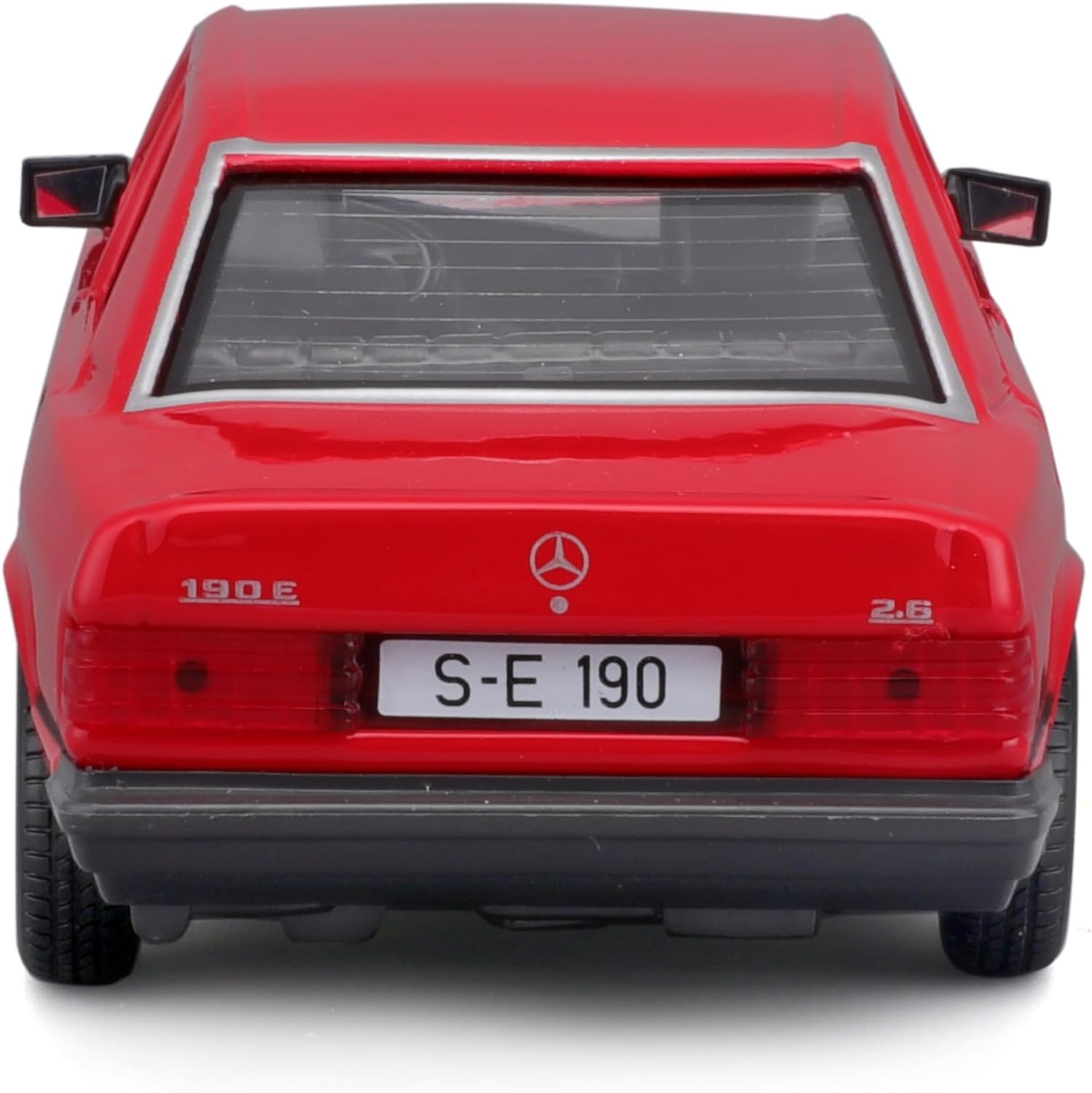 (rot, 1:24) 190E ´87 Maßstab Mercedes BBURAGO Spielzeugauto