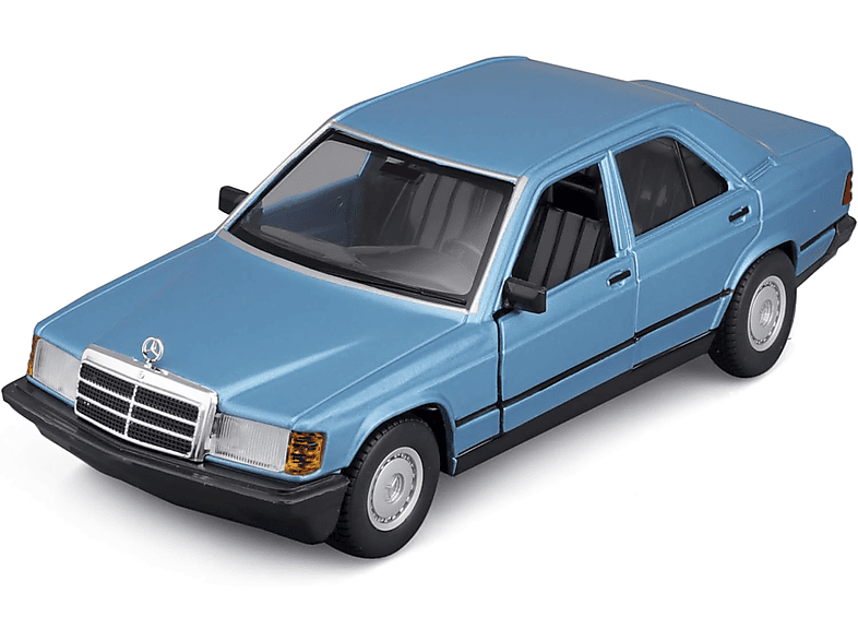 BBURAGO Mercedes 190E ´87 (diamant blau, Maßstab 1:24) Spielzeugauto