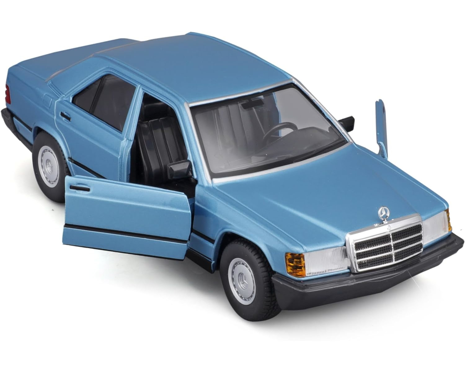 BBURAGO Mercedes 190E ´87 Maßstab Spielzeugauto blau, 1:24) (diamant