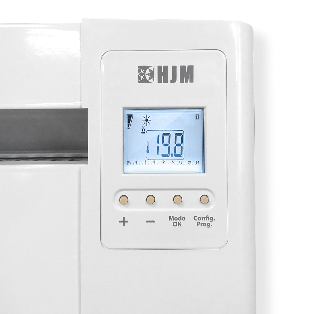 Emisor térmico HJM RFC 500 Emisor Térmico Cerámico WiFi, Bajo  Consumo-Programable, m², Compatible con Google/Alexa, 500 W, Blanco